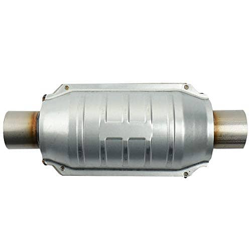 MAYASAF 2" Inlet/Outlet Universal Catalytic Converter, with O2 Port & Heat Shield (EPA Compliant)