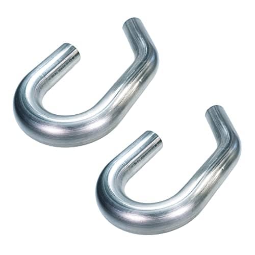 Squirrelly 2" Inch Stainless Steel Mandrel Bends Angles High Quality Turbo Fabrication Shops and Racers Alike 180/45 Degree Custom Exhaust Piping System Pack of 2